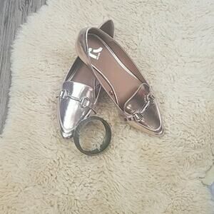 NWOT‎ Report, rose gold metallic loafers size 7.5